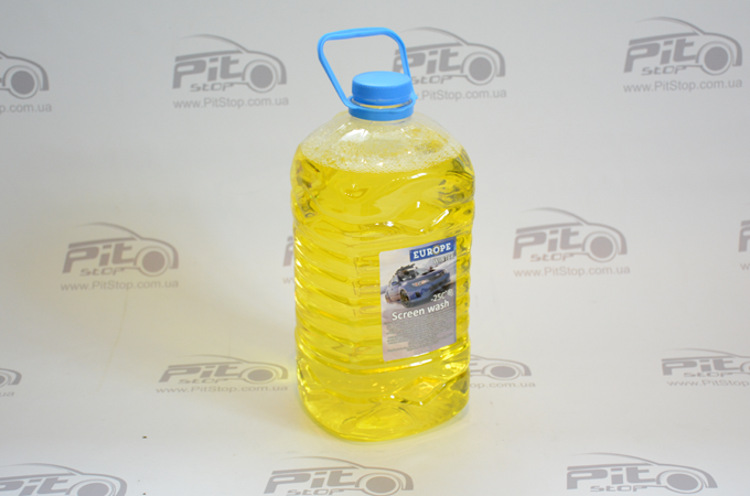 EUROPE - 17-10L - Зимова рідина для склоомивача EUROPE Lemon (жовта) -25 4л