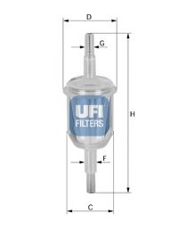 UFI - 31.012.00 - Фільтр паливний (вир-во UFI)