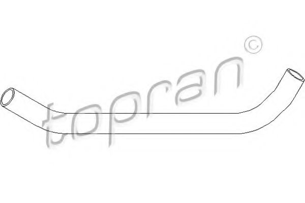 TOPRAN - 104 205 - Патрубок охолодження 32х625 Audi 80 A 1,3-1,9  83-91