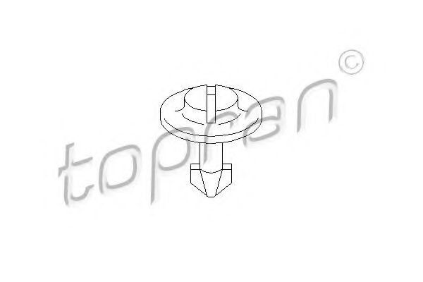 TOPRAN - 111 111 - (Z002) Кліпса оббивки Audi 80/A3/A6  96-