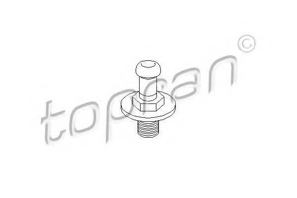 TOPRAN - 103 542 - Стопорний болт замка дверей Audi 80 78-86/VW Golf 83-, Passat 81-