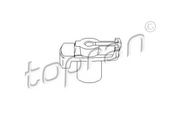 TOPRAN - 101 018 - Бігунок (10mm) Audi 80/100/A6 2.0-2.3; VW T4/T5 2.5