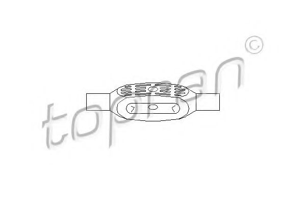 TOPRAN - 206 938 - Шток вилки перемикання передач Opel Astra, Kadett, Vectra, Zafira 84-05