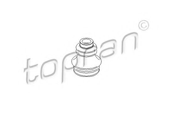 TOPRAN - 300 825 - Пильовик ШРКШ внутр./зовн. 21x50x81 Ford Sierra 1.8/TD/2.0/2.3/D/2.8  82-93