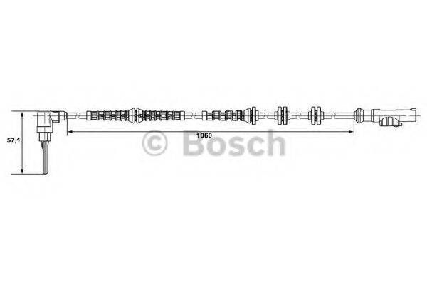 BOSCH - 0 265 007 685 - Датчик ABS перед. лів/пр Fiat Ducato/ Citroen Jumper/Peugeot Boxer 06-