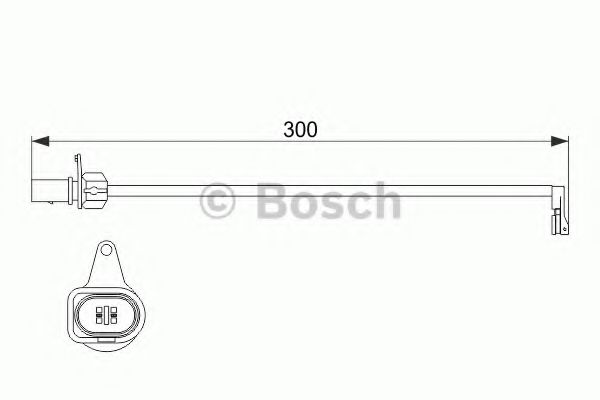 Датчик колодок  AUDI Q5 2.0 TDI, 2.0 TFSI, 3.0 TDI, 3.2 FSI  08-