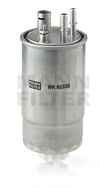 MANN-FILTER - WK 853/20 - Фiльтр паливний з пiдiгрiвом Fiat Doblo 1.9JTD 02-