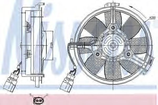 Вентилятор радіатора Audi A6 97-