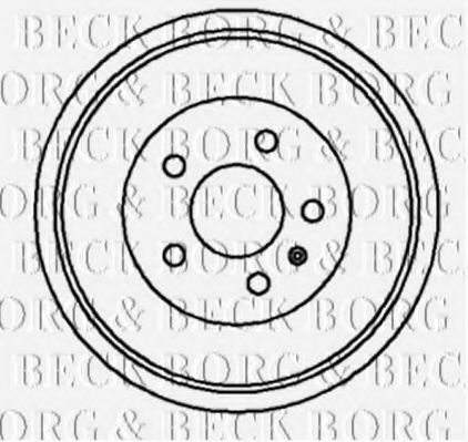 BORG & BECK - BBR7045 - BBR7045 BORG & BECK Гальмівний барабан