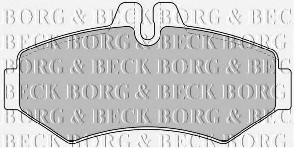 BORG & BECK - BBP1667 - BBP1667 BORG & BECK - Гальмівні колодки до дисків