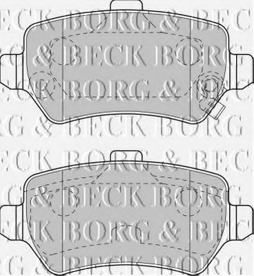 BORG & BECK - BBP1777 - BBP1777 BORG & BECK - Гальмівні колодки до дисків