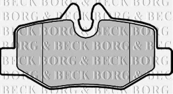 BORG & BECK - BBP1958 - BBP1958 BORG & BECK - Гальмівні колодки до дисків