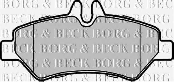 BORG & BECK - BBP1975 - BBP1975 BORG & BECK - Гальмівні колодки до дисків