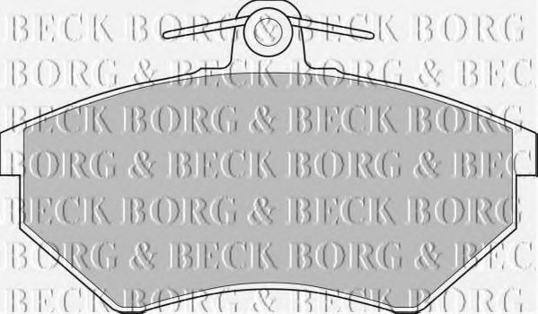 BORG & BECK - BBP1406 - BBP1406 BORG & BECK - Гальмівні колодки до дисків
