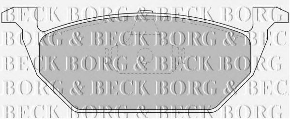 BORG & BECK - BBP1618 - BBP1618 BORG & BECK - Гальмівні колодки до дисків