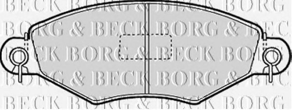 BORG & BECK - BBP1623 - BBP1623 BORG & BECK - Гальмівні колодки до дисків