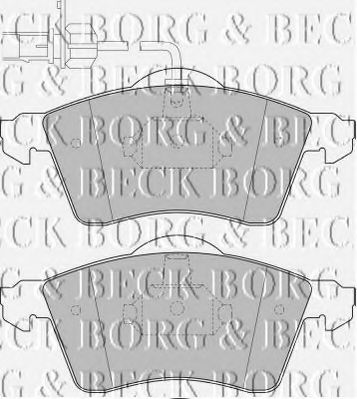 BORG & BECK - BBP1692 - BBP1692 BORG & BECK - Гальмівні колодки до дисків