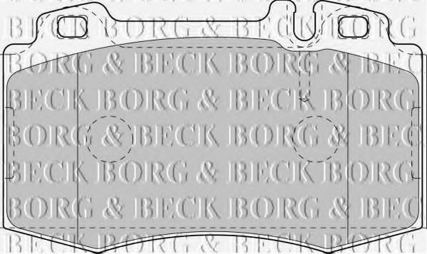 BORG & BECK - BBP1756 - BBP1756 BORG & BECK - Гальмівні колодки до дисків