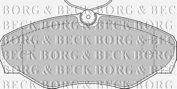 BORG & BECK - BBP1812 - BBP1812 BORG & BECK - Гальмівні колодки до дисків