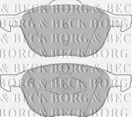 BORG & BECK - BBP1864 - BBP1864 BORG & BECK - Гальмівні колодки до дисків