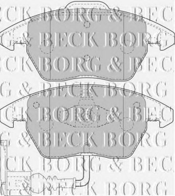 BORG & BECK - BBP1876 - BBP1876 BORG & BECK - Гальмівні колодки до дисків