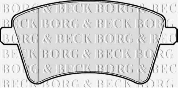 BORG & BECK - BBP2152 - BBP2152 BORG & BECK - Гальмівні колодки до дисків