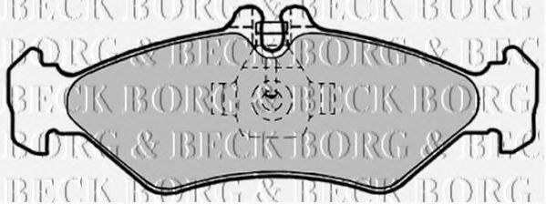 BORG & BECK - BBP1491 - BBP1491 BORG & BECK - Гальмівні колодки до дисків