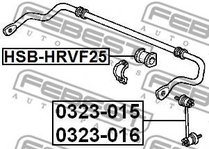 FEBEST - 0323-015 - ТЯГА СТАБИЛИЗАТОРА ПЕРЕДНЯЯ ПРАВАЯ HONDA HR-V GH1/GH2/GH3/GH4 1998-2005