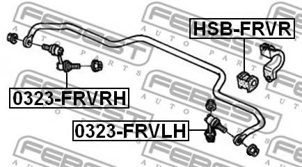 FEBEST - 0323-FRVRH - Тяга стабілізатора задня R  70mm HONDA FR-V 1.7-2.2D 08.04-