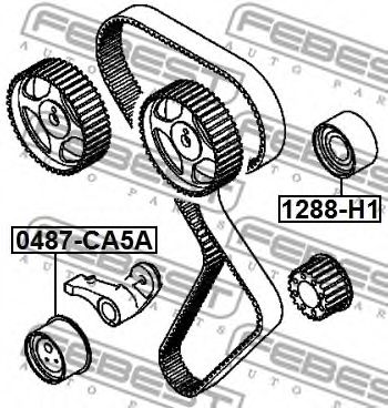 FEBEST - 0487-CA5A - РОЛИК НАТЯЖИТЕЛЯ РЕМНЯ ГРМ