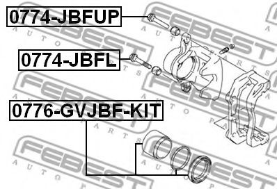 FEBEST - 0774-JBFUP - Направляюча супорта перед. Grand Vitara/Escudo 06-