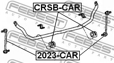 FEBEST - 2023-CAR - Тяга стабілізатора перед. лів./прав. Ford Mondeo V седан (12-),USA Fusion (14-) 