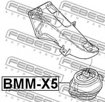 FEBEST - BMM-X5 - ПОДУШКА ДВИГАТЕЛЯ ПЕРЕДНЯЯ BMW X5 E53 1999-2006