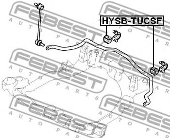 FEBEST - HYSB-TUCF248 - Втулка стабілізатора перед. лів./прав. Hyundai Tucson 04-/Kia Sportage 06-
