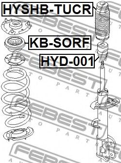 FEBEST - KB-SORF - Підшипник опори ам-тора перед. Hyundai Santa FE 06-