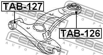 FEBEST - TAB-126 - С/блок задній важеля перед. Chery Tiggo/Toyota RAV-4 00-/Daihatsu Terios J1 0.7- 1.6 I 97-05