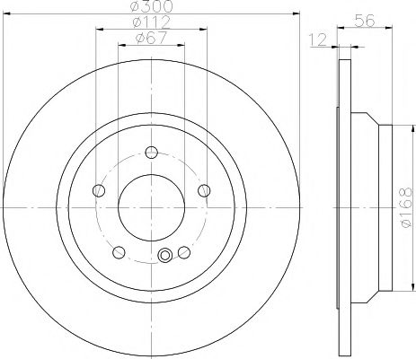 TEXTAR - 92176503 - Диск гальмівний MERCEDES S(W221) "R D=300mm "04-13