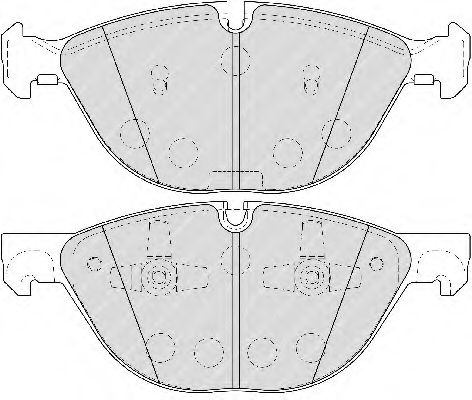 Гальмівні колодки дискові перед. BMW X5 E70, F15; X6 E71, F16 07-