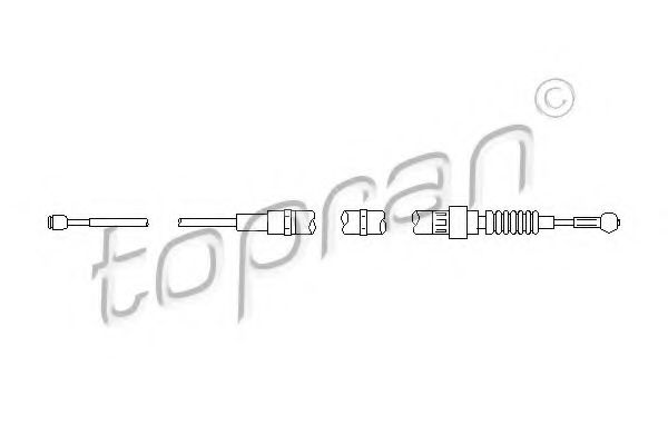 TOPRAN - 112 147 - Трос гальмівної системи