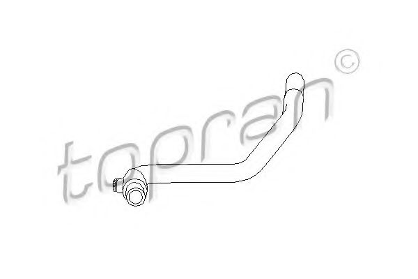 TOPRAN - 108 313 - Патрубок системи охолодження Audi 80 2.0 92-