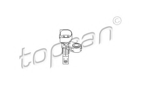 TOPRAN - 113 465 - Датчик ABS передній/зад,правий VAG A3/Q3/Q7/Cayyen/Alhambra/Superb/Caddy IV/Golf VII/Passat 2010-