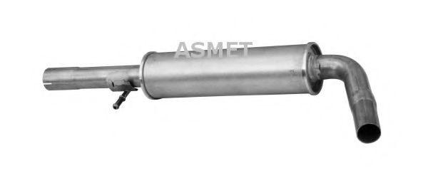 ASMET - 21.009 - Глушник середній Audi A3/ VW Golf IV/Bora/ Skoda Octavia 1.6/1.8 96-
