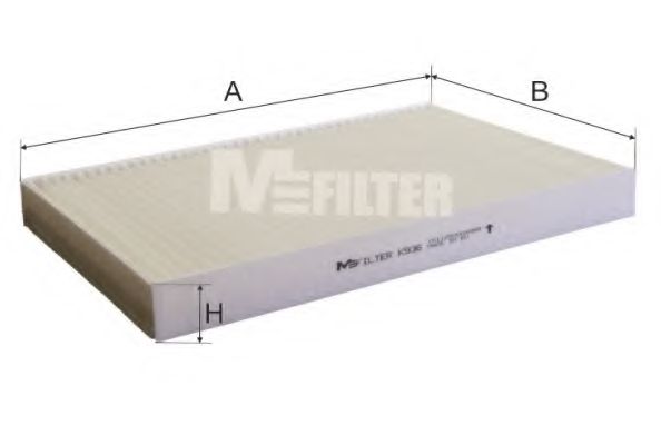 MFILTER - K 936 - Фильтр салона AUDI A6 (пр-во M-Filter)