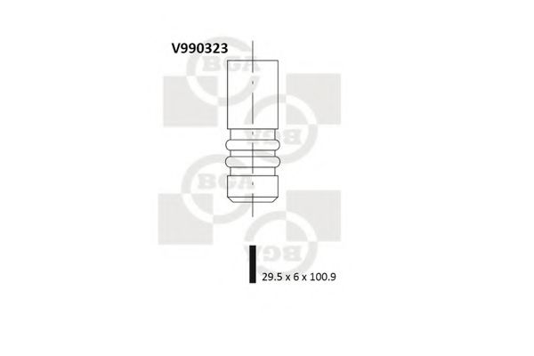 BGA - V990323 - Клапан IN VW 1.4 16V/1.6 16V 29.5X6X100.9