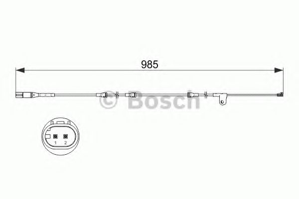 BOSCH - 1 987 473 520 - Датчик гальмівних колодок Bmw BMW X5/X6 08-