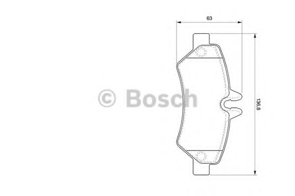 BOSCH - 0 986 494 123 - Гальмiвнi колодки дискові зад. DB Sprinter 3-t 04.06- (Bosch)