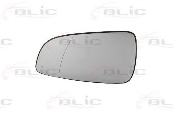 BLIC - 6102-02-1271238P - Скло дзеркала зовн. лів з обігрівом Opel Astra H 04- (асферичне)