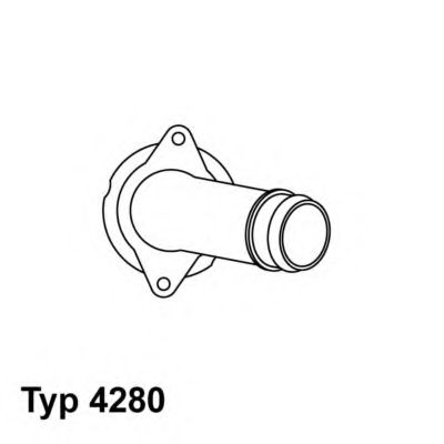 WAHLER - 4280.80D - Термостат в корп. DB 210 E 250 Turbo-D (210.015) 1997.06-199