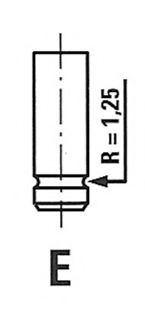 Клапан IN Peugeot 1.1 TU1 36.7X7X112.8