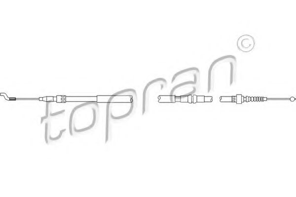 TOPRAN - 109 703 - Трос стояночного тормоза